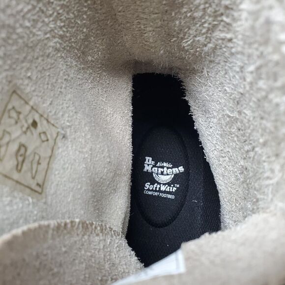 Dr Martens Audrick Quad Boots Women 12 Platform Cobblestone Grey Chunky Lug Boot - Picture 15 of 16